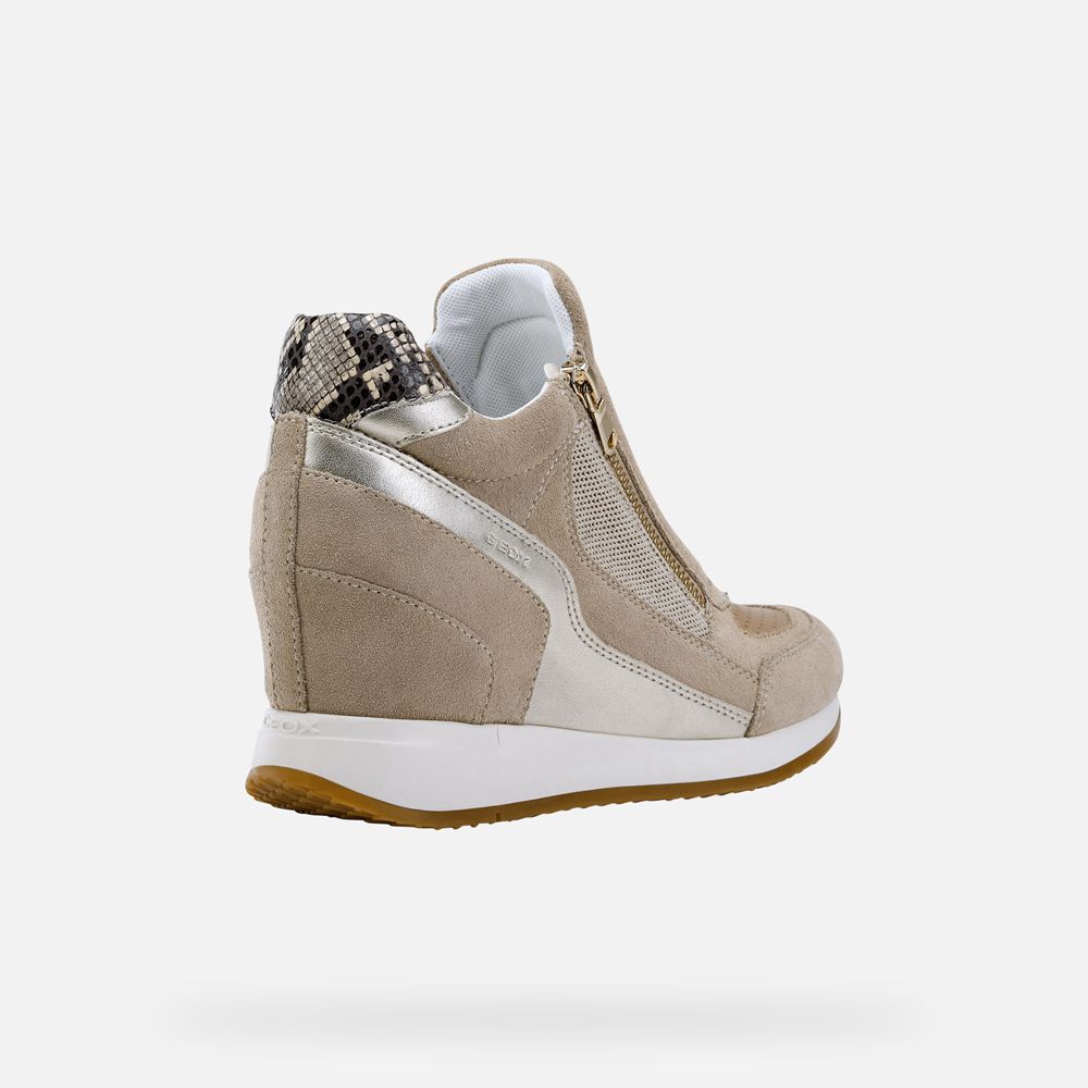 Geox Bayan Spor Ayakkabı Bej Rengi - Nydame - QMJ-387951